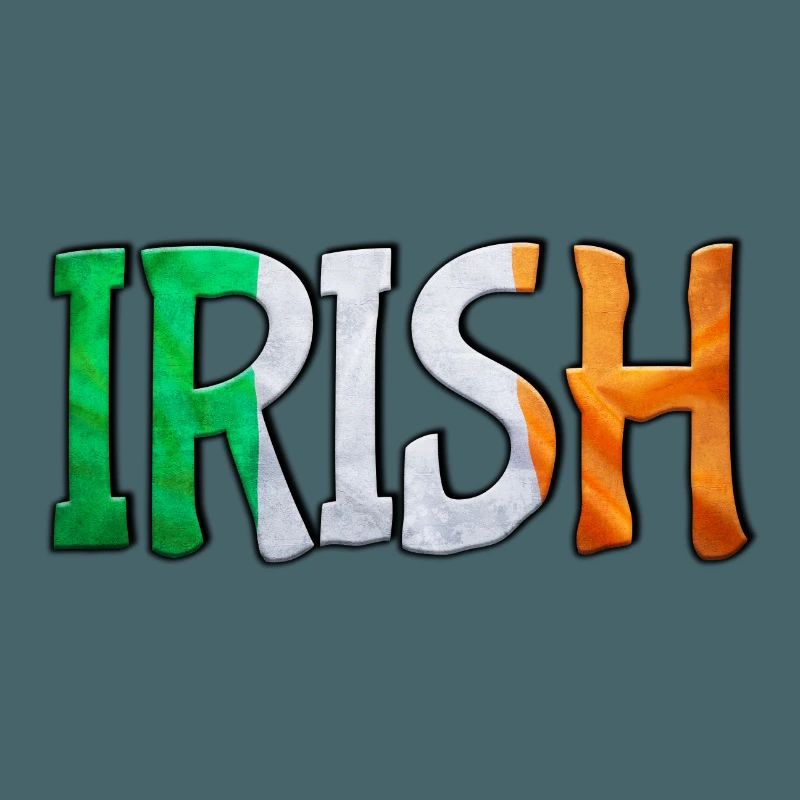 Irish Flag Letters Patchwork