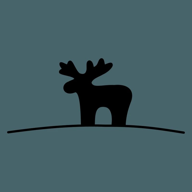 Moose silhouette gift idea Christmas