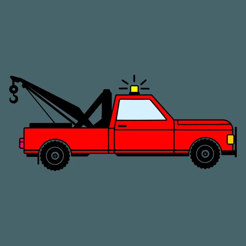 Abschleppwagen rot