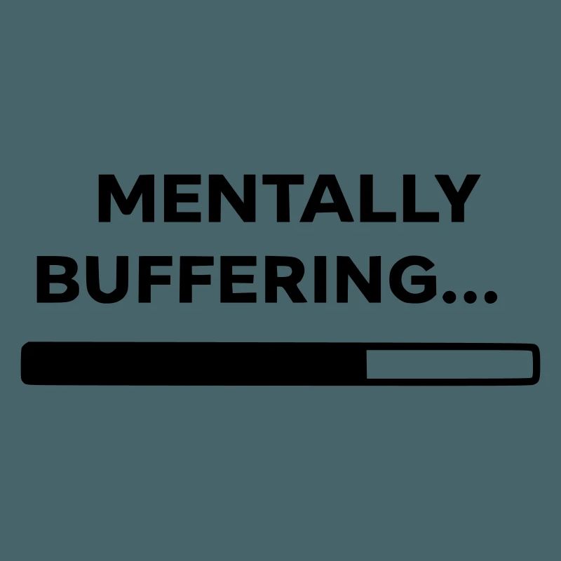 MENTALLY BUFFERING… | Minimal Loading Bar Design