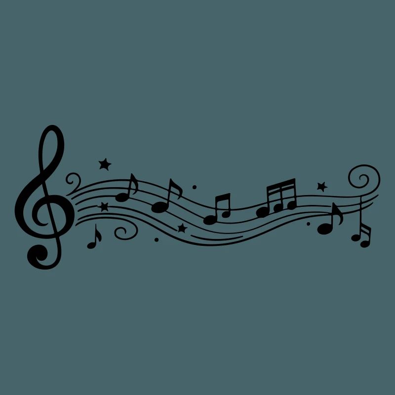 Notes musicales Clés de mélodie