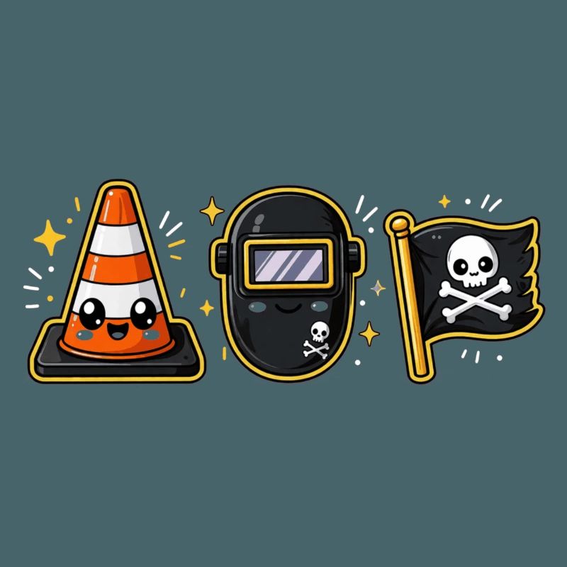 Construction site construction worker pirate
