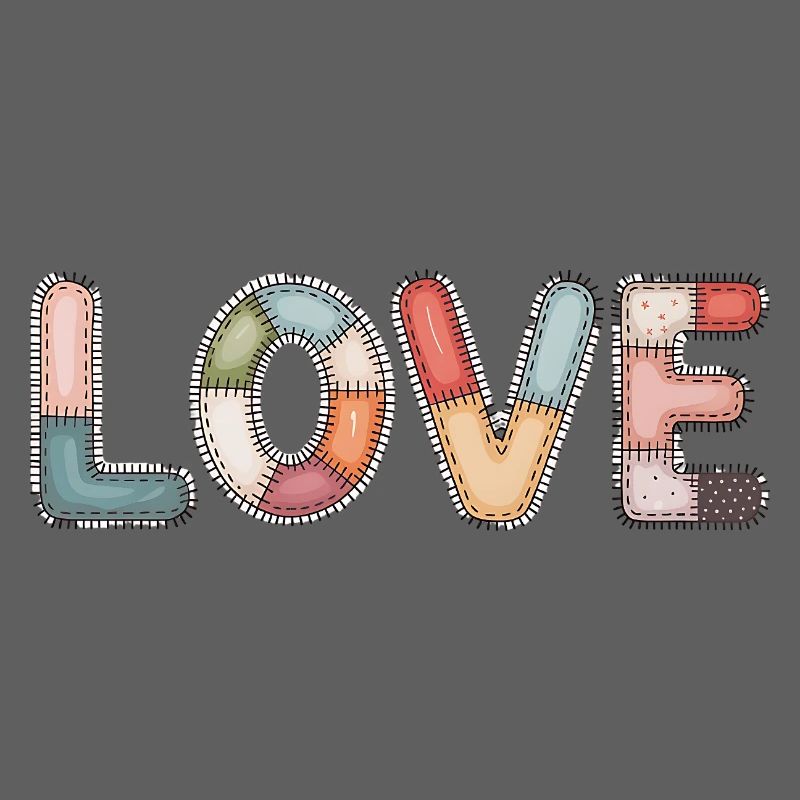 Love Patchwork Nähen Handarbeit Design