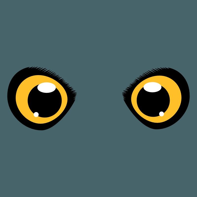 zwei leuchtende Augen einer Eule
