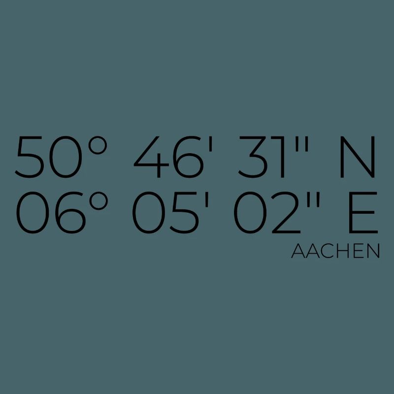 coordinates Aachen