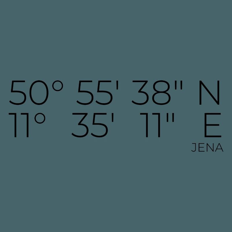 Coordinates Jena, Thuringia