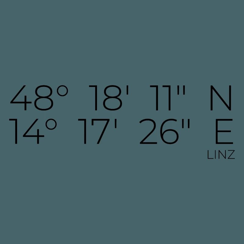 Coordinates Linz, Austria
