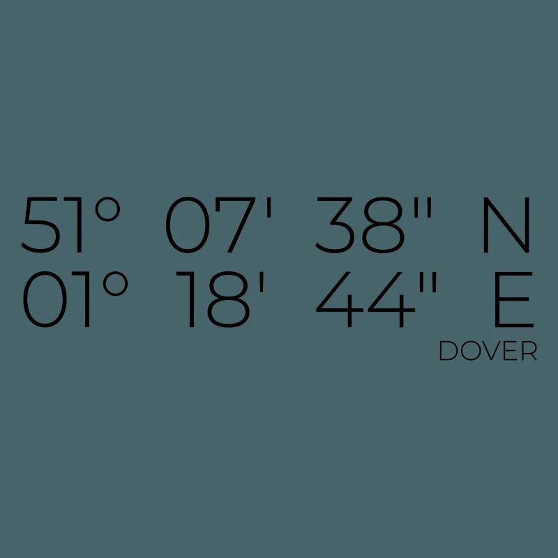 Coordinates Dover Engand