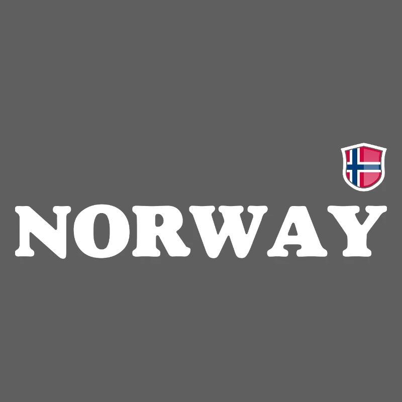 Graphique du drapeau en gras de la Norvège