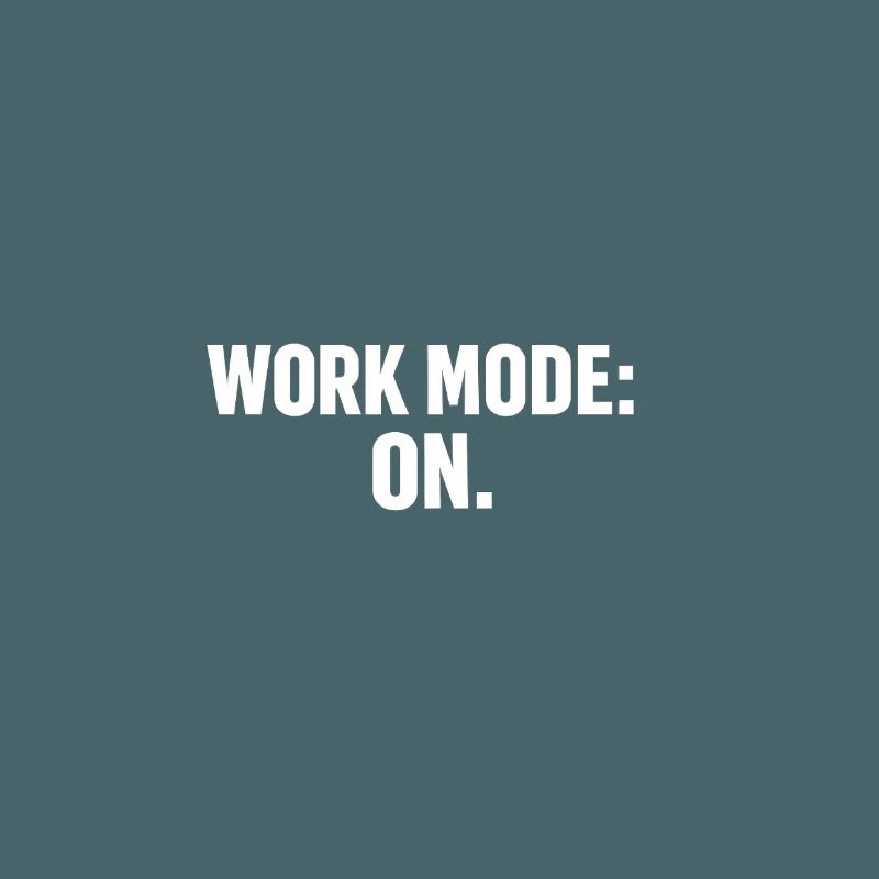 Working Mode On: Strong Typography