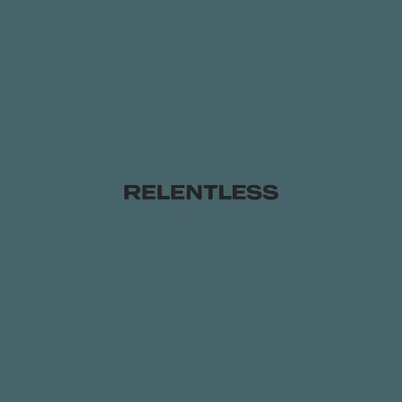 Typographie implacable Conception de texte forte