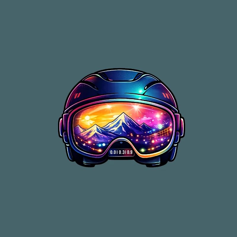 Farbiger Helm
