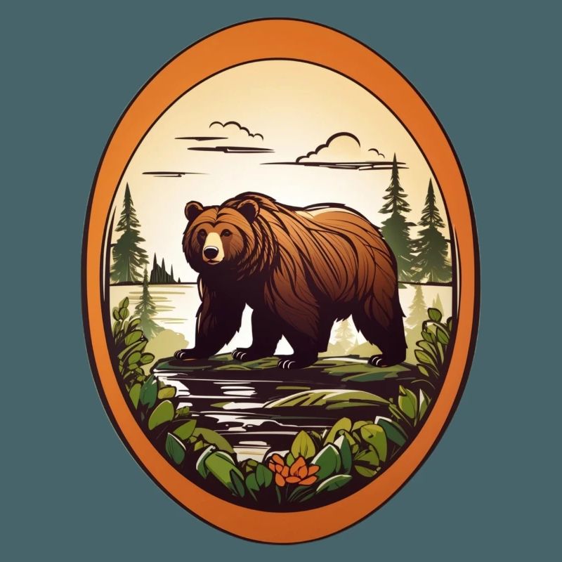 Waldbewohner Braunbär