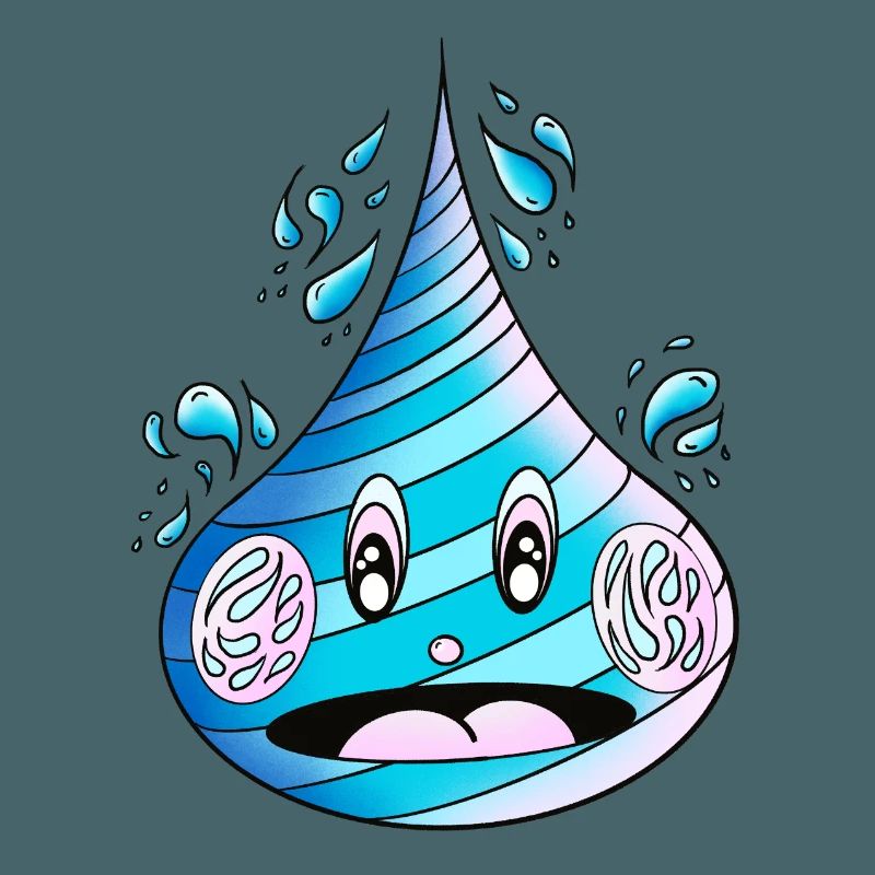 Aufgeweckter Wassertropfen