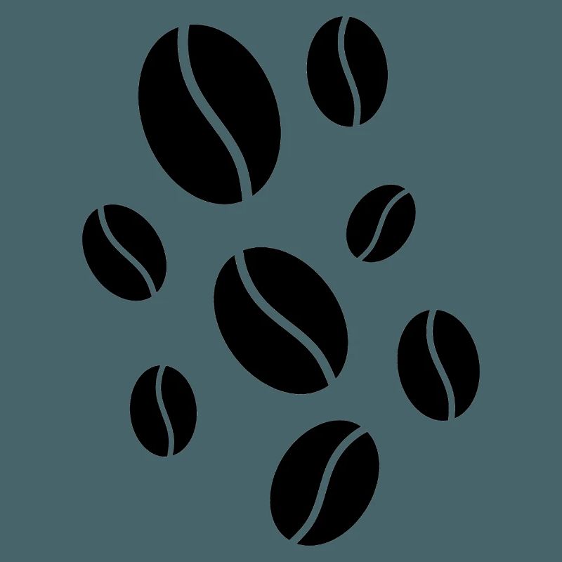 Fallende Kaffeebohnen