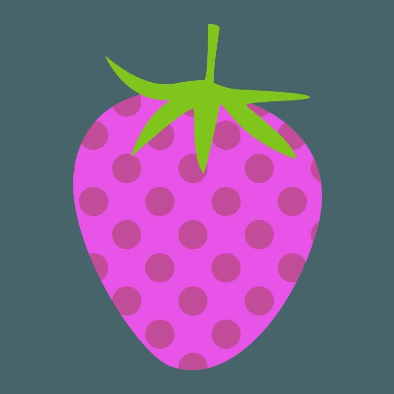 Strawberry Dots Dots Fruit Pink Dots Pattern