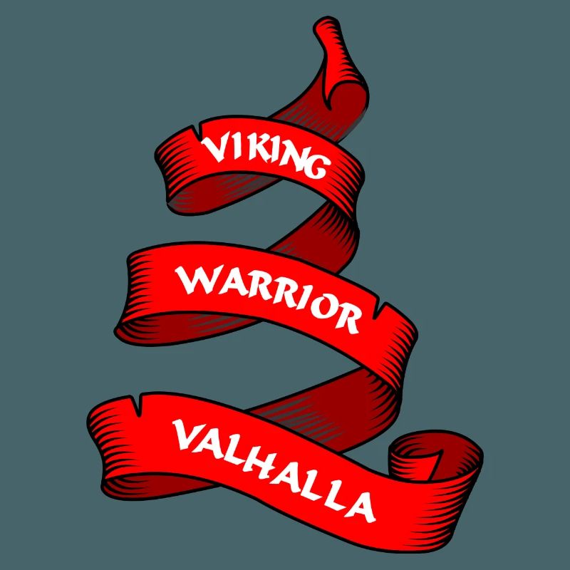 Wikinger Wimpel oder Banner rot