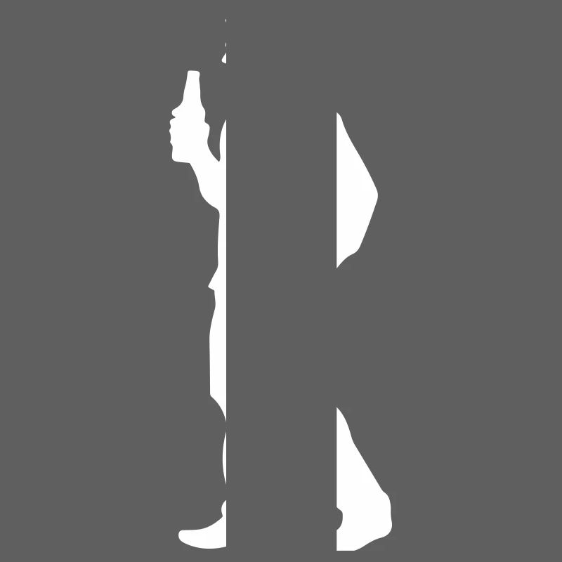 Bier Silhouette Mann