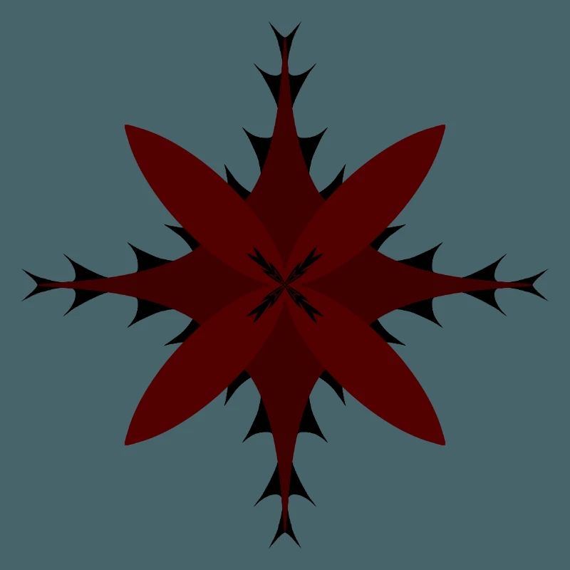 Red Spitzstern Pattern