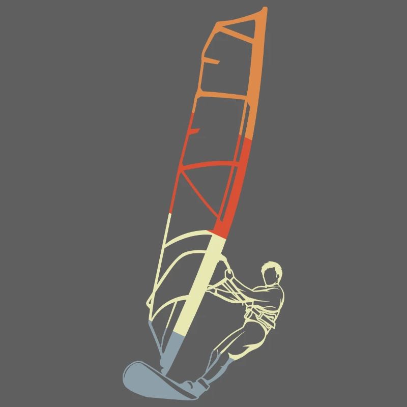 Lustiger Windsurfer Junge