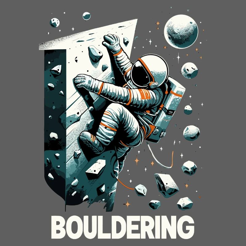 Bouldering Astronaut Spaceman Gift