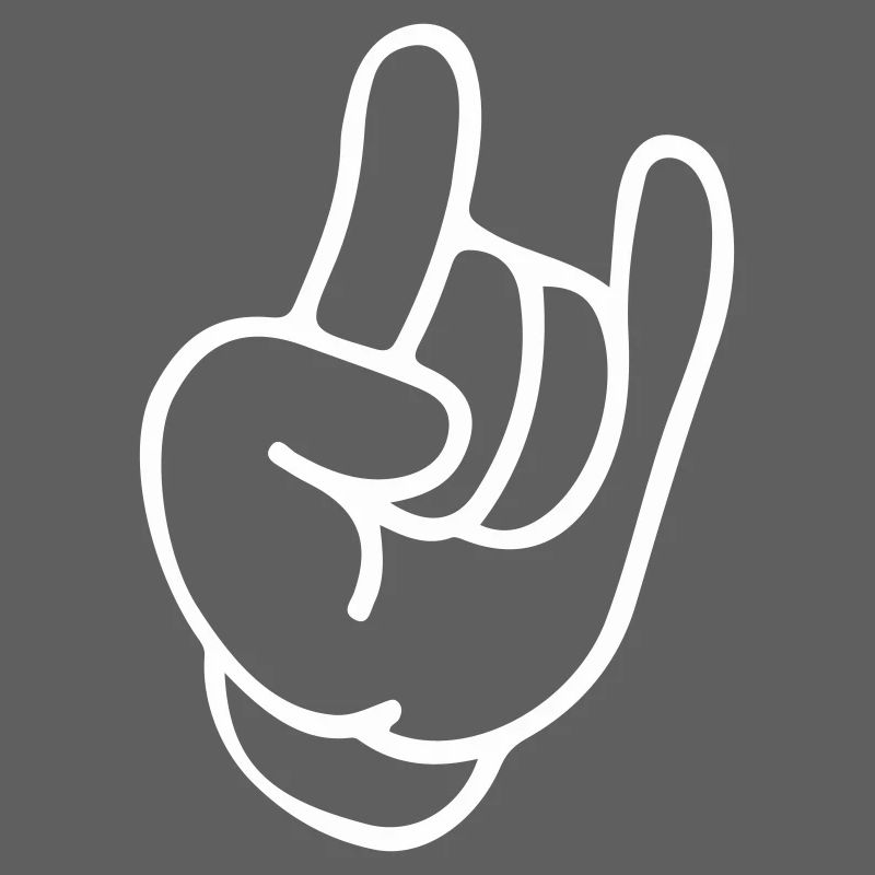 Rockhand Silhouette Motif