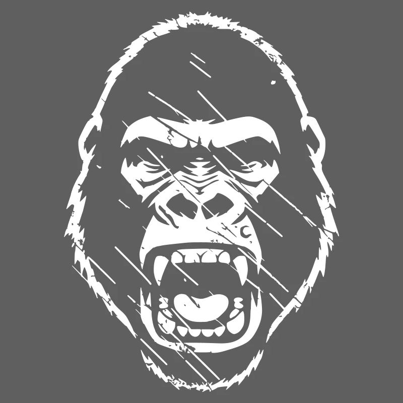 Furious Gorilla Stenchil Grunge vector_path130