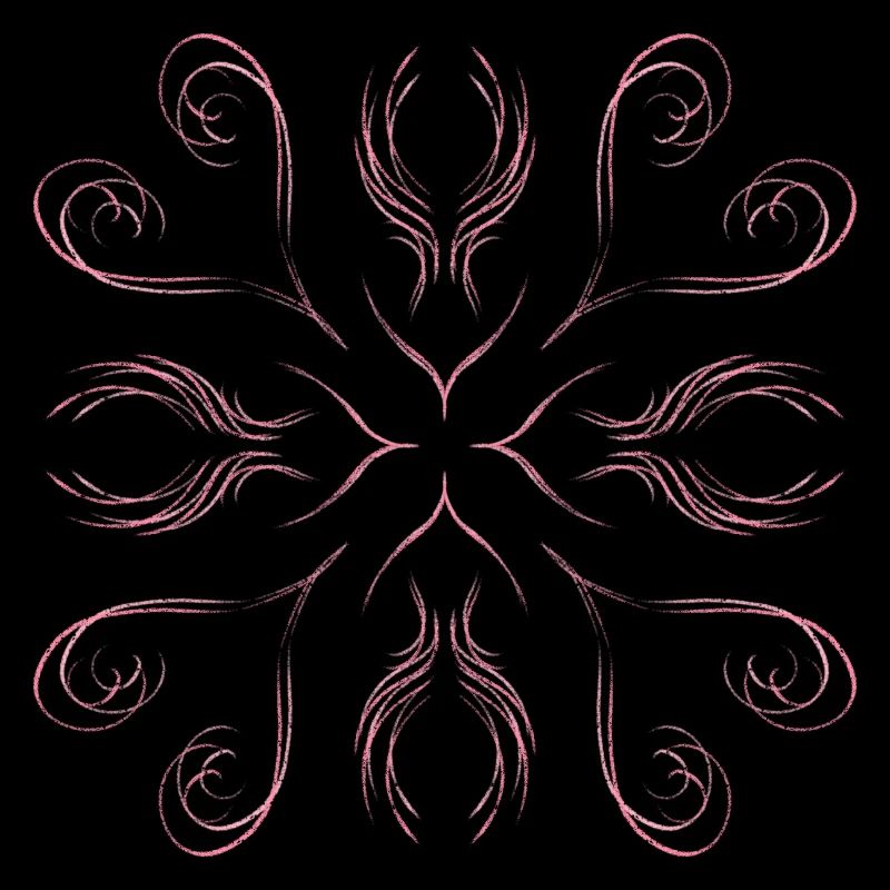 Pink hearts as a pattern