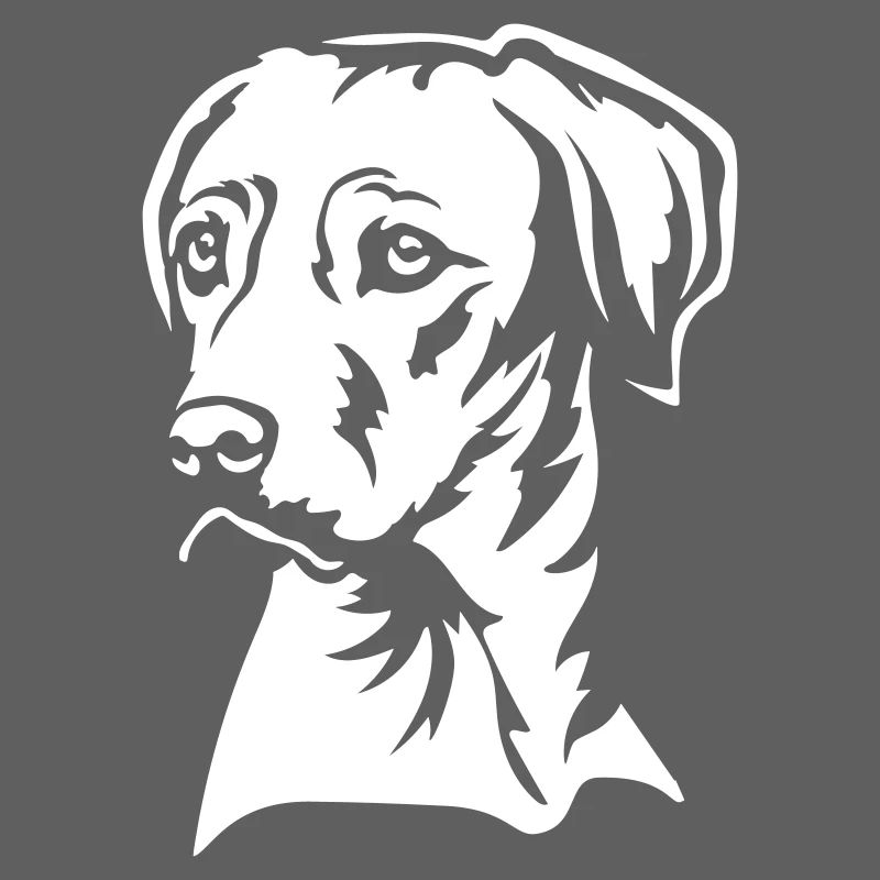 Rhodesian Ridgeback Head "Black Edition"