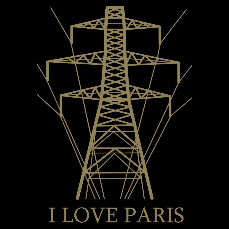 Ironique, j’adore Paris Tour Eiffel comme pôle électrique