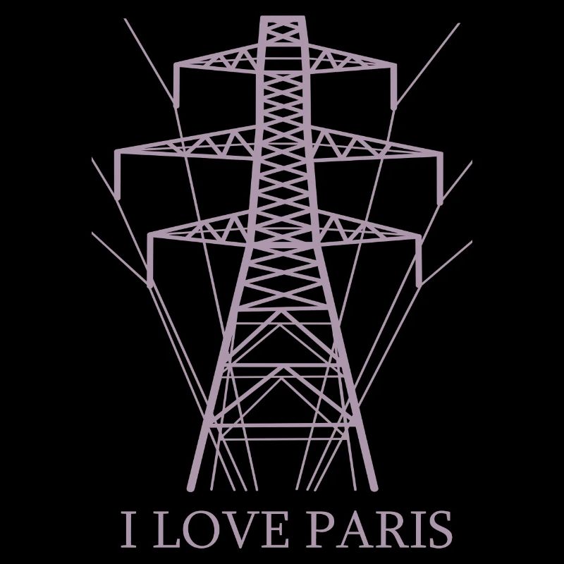 Ironique, j’adore Paris Tour Eiffel comme pôle électrique