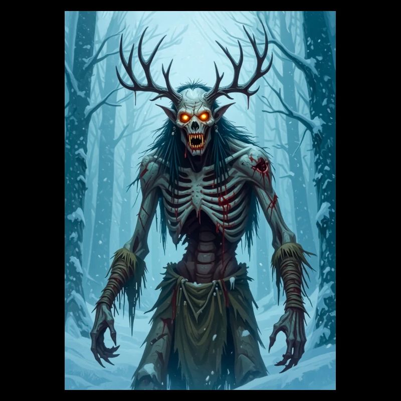 Wendigo, emaciated cannibal demon of folklore
