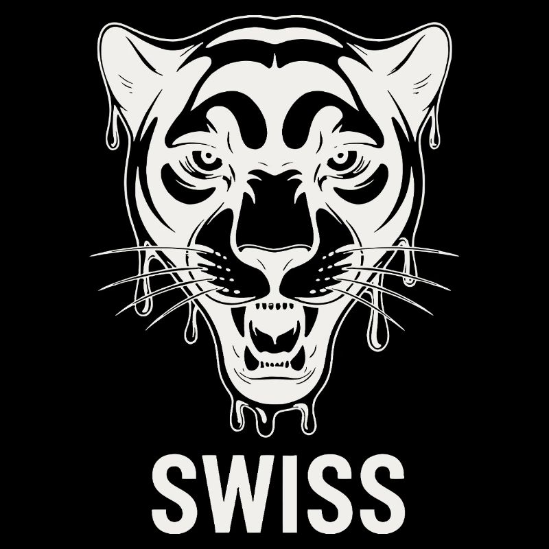 Dripping Tiger Head Swiss Style