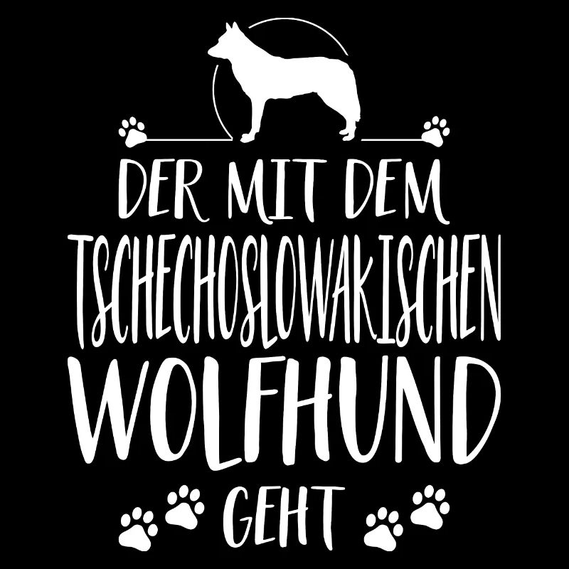 DER MIT TSCHECHOSLOWAKISCHER WOLFHUND GEHT Spruch