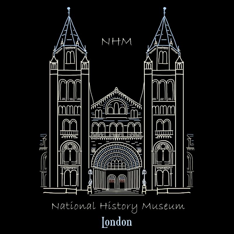 London, Natural History Museum NHM, Drawing, UK