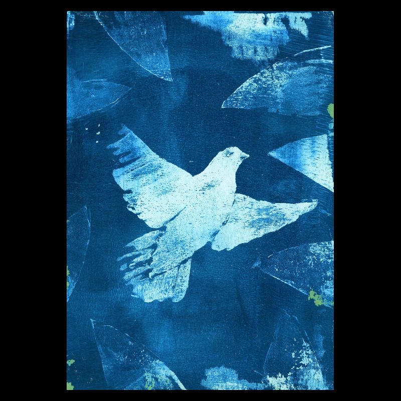 Blau Taube Friedensvisual