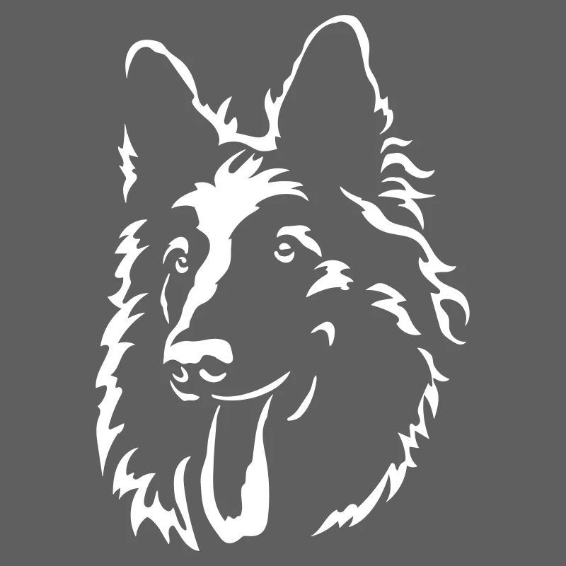 Schweizer Schäferhund Kopf "Black Edition"