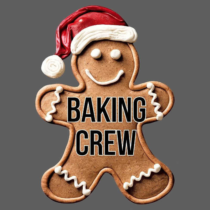 Baking Crew Gingerbread Man Christmas Baking