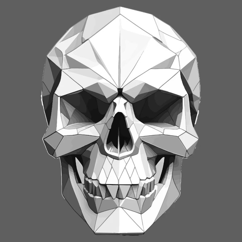 Skull - Low Poly Design