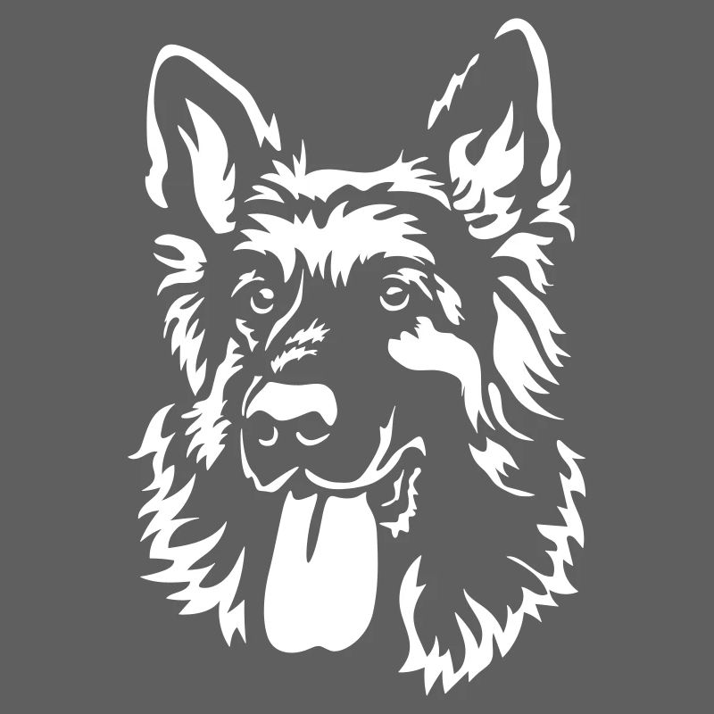 German Shepherd Head "Black Edition"