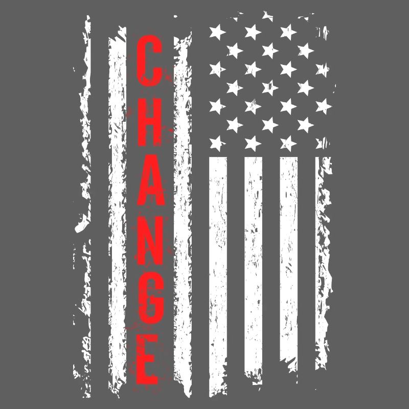 Creative American Flag with Shock Effect