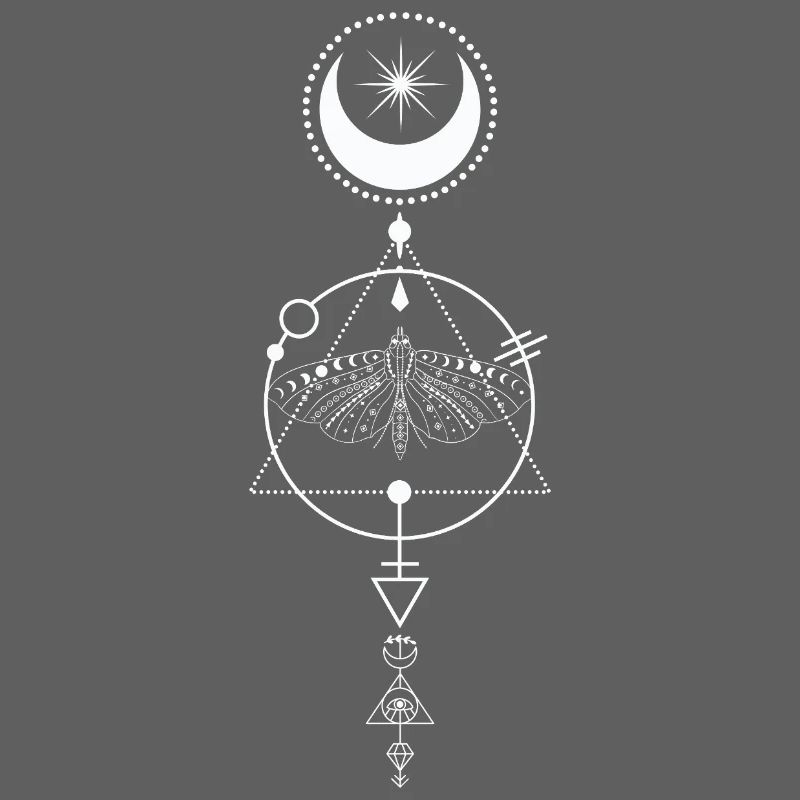 Celestial Moth Alchemy Glyph
