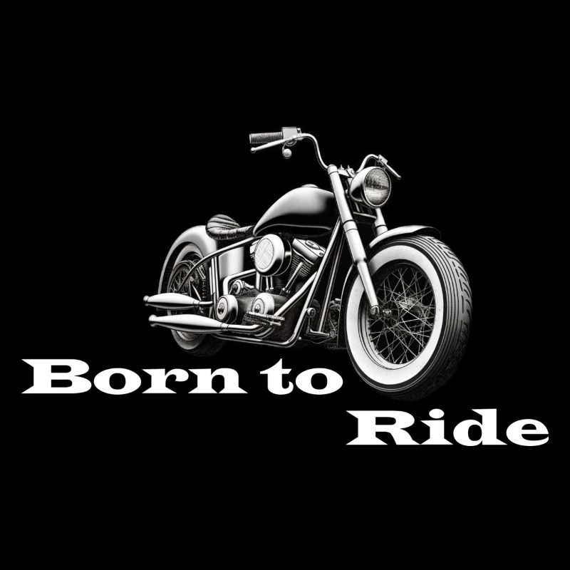 Born to Ride weiß