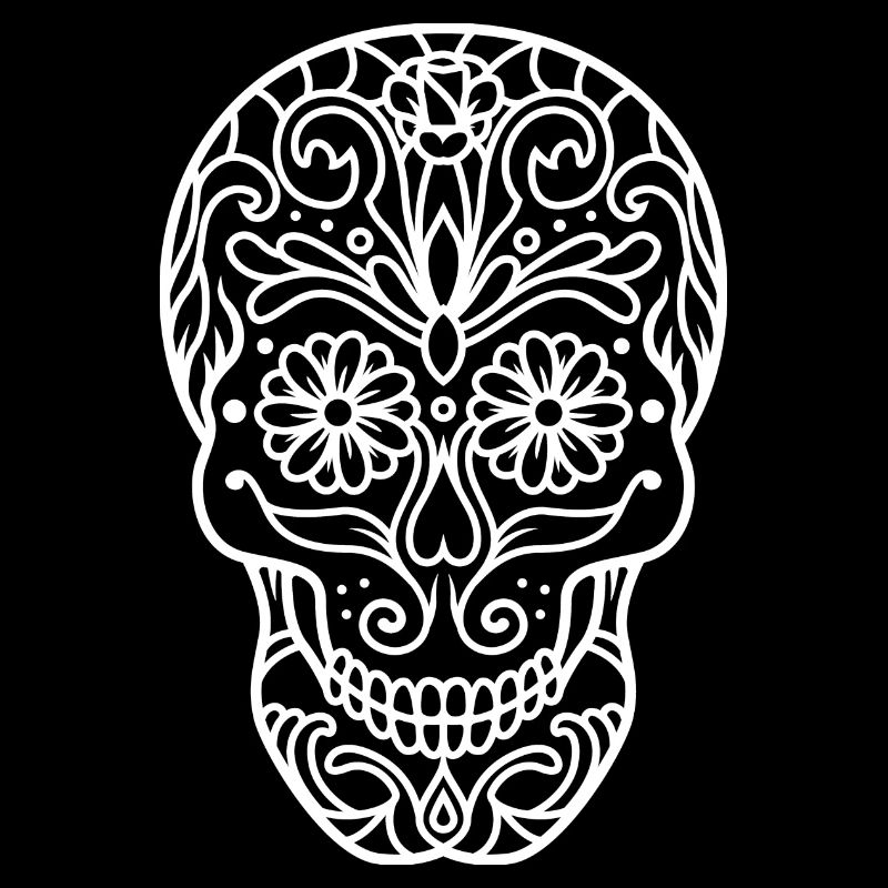 Schädel in Mandala-Optik.