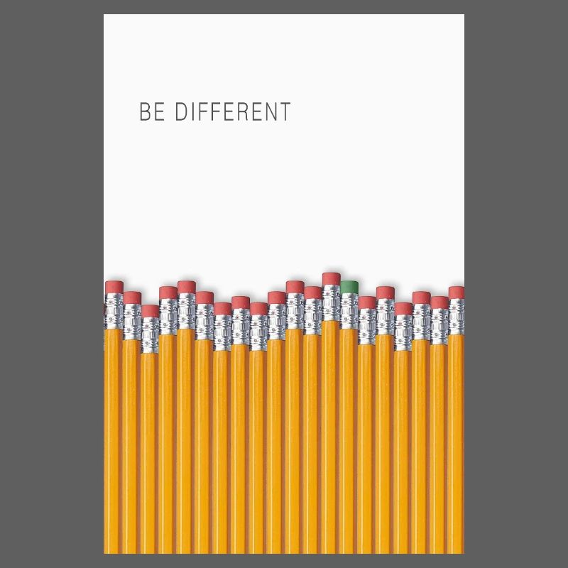 Be Different Minimalist Statement Design