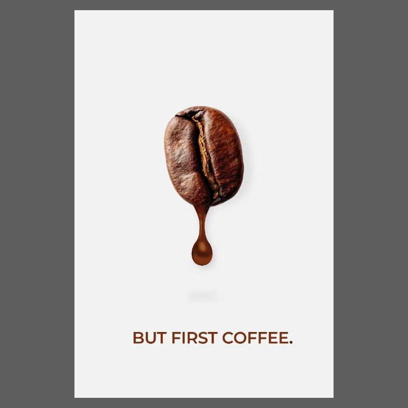 Mais première affiche minimaliste de café