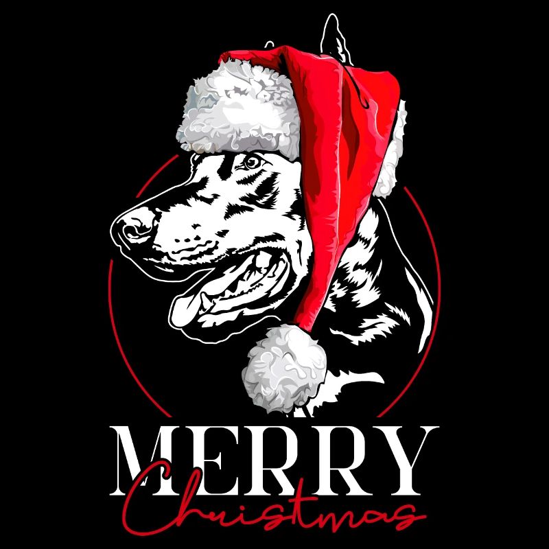 Père Noël Doberman Joyeux Noël Chiens Wilsigns