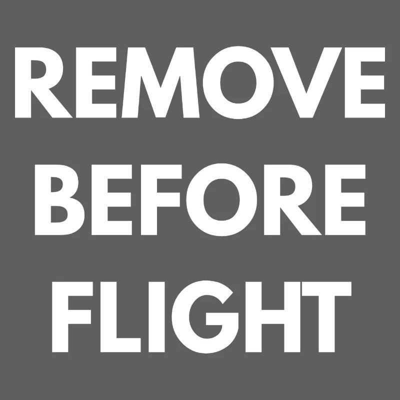 REMOVE BEFORE FLIGHT