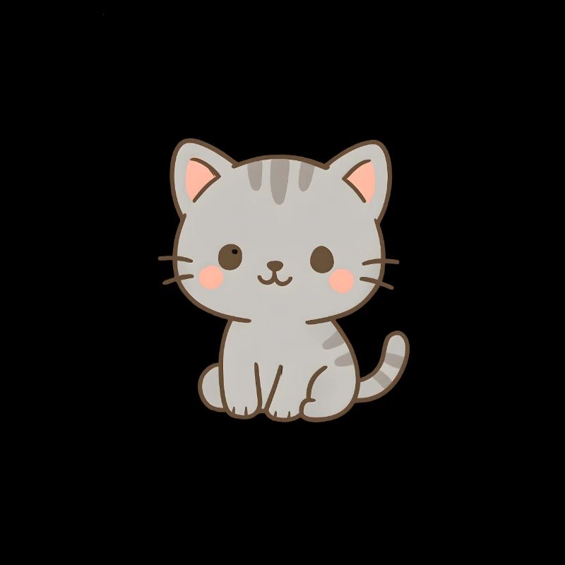 Conception de motif électrique de chat mignon