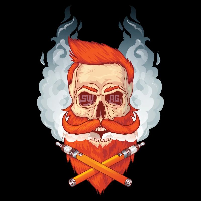 Skull and beard smokes Viper.